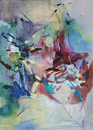 Slience_Grass turning In her mouth 140x100cm oil on linen 2014